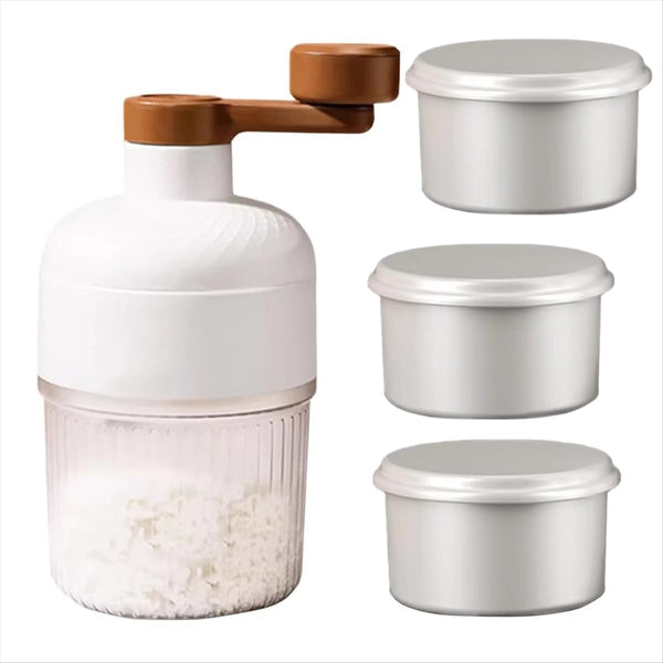 Mini Ice Crusher Hand Operated Shaved Milkshake Maker Countertop Ice Makers