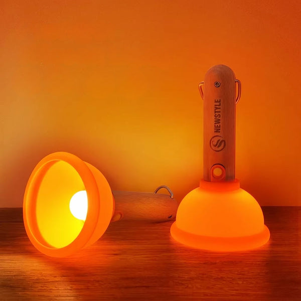 Silicone Plunger Nightlight Fun Functional Led Light Bathroom Bedside Night Lights