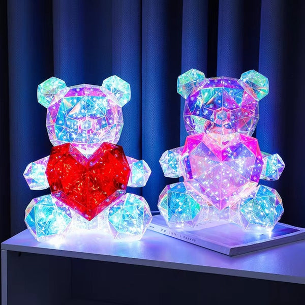30Cm Led Rose Teddy Bear Plush Toys