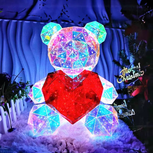 30Cm Led Rose Teddy Bear Plush Toys