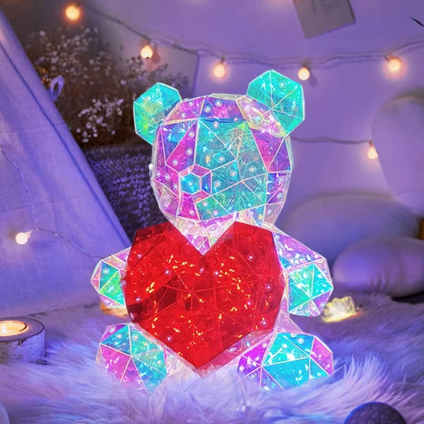 30Cm Led Rose Teddy Bear Plush Toys