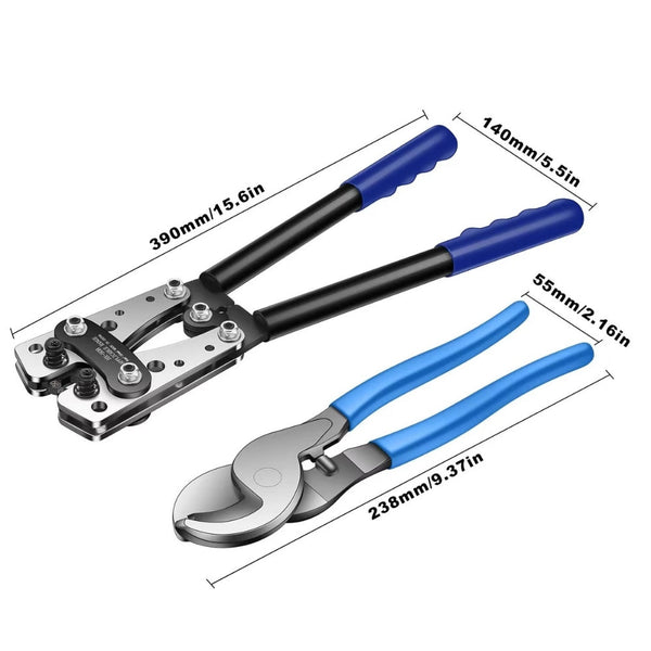 Heavy Duty Cable Crimper Awg 10 Hx50b Hand Crimpers & Strippers