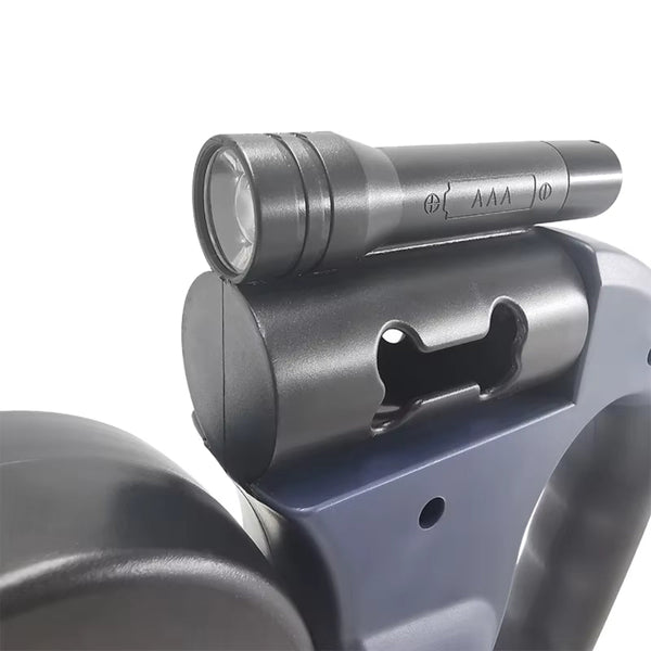 Retractable Dual Dog Leash With Led Light And Independent Braking Leads & Head Collars