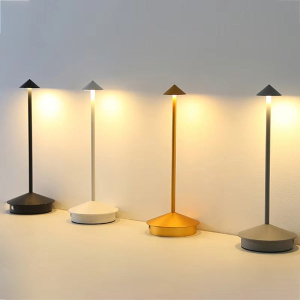 Rechargeable Led Table Lamp With Touch Sensor 3 Color Stepless Dimming Lamps