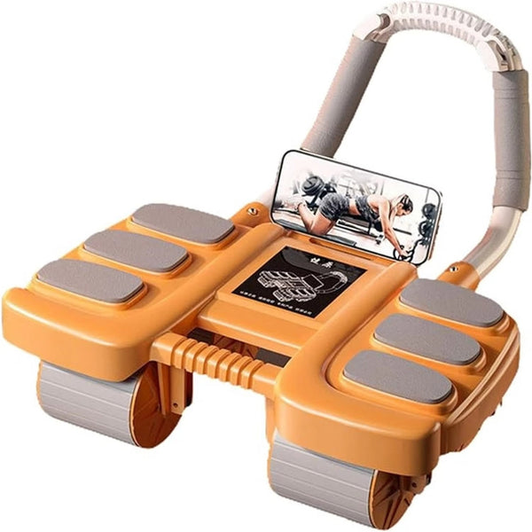 Automatic Rebound Abdominal Wheel Roller With Elbow Support And Phone Holder Abdominal Machines