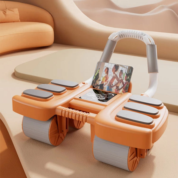 Automatic Rebound Abdominal Wheel Roller With Elbow Support And Phone Holder Abdominal Machines
