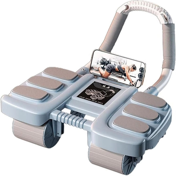 Automatic Rebound Abdominal Wheel Roller With Elbow Support And Phone Holder Abdominal Machines