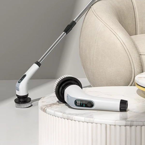 Cordless Electric Cleaning Brush With 7 Heads For Bathroom And Kitchen Cleaning Brushes