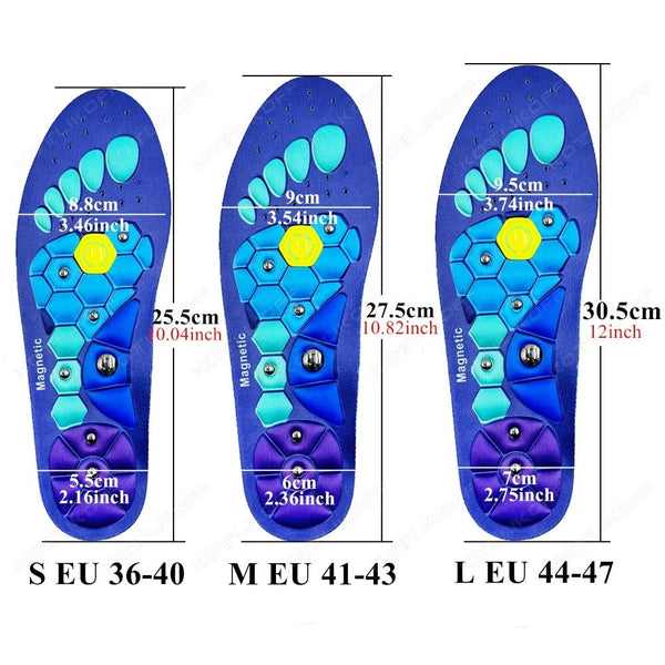 Magnetic Therapy Sports Insoles For Foot Massage Weight Loss And Health Massagers