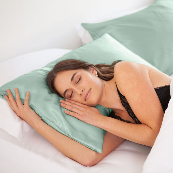 Mulberry Silk Pillow Case Twin Pack Size: 51X76cm Mint Pillow Cases