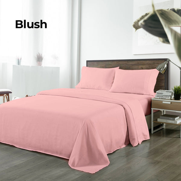 Royal Comfort Bamboo Blended Sheet Set Blush King Sheets