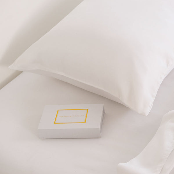 Pure Silk Pillow Case By Royal Comfort White Pillow Cases