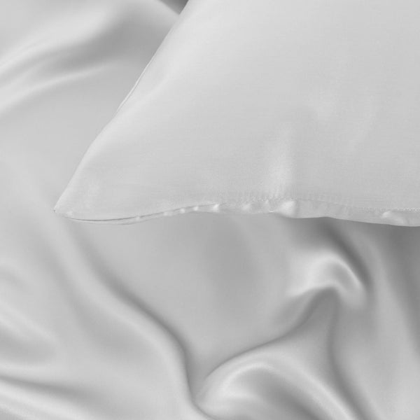 Pure Silk Pillow Case By Royal Comfort Silver Pillow Cases