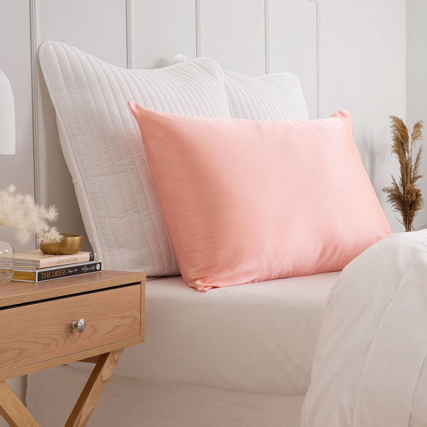 Pure Silk Pillow Case By Royal Comfort Blush Pillow Cases