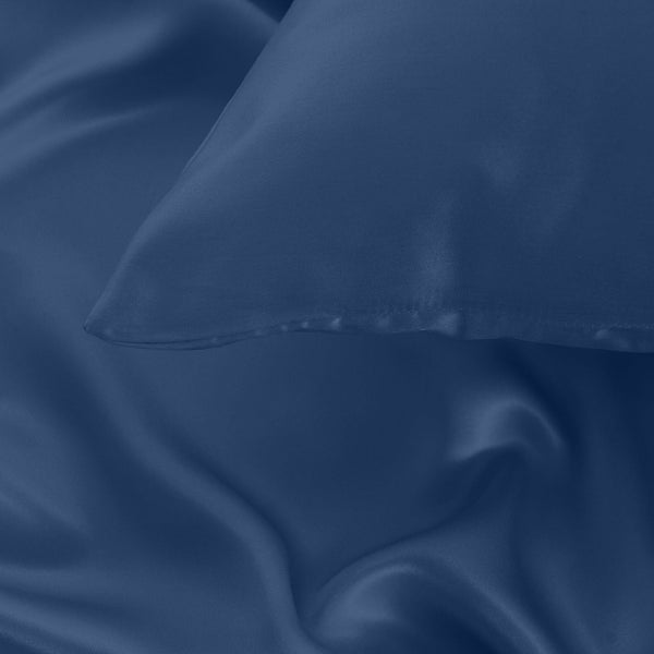 Pure Silk Pillow Case By Royal Comfort Navy Pillow Cases