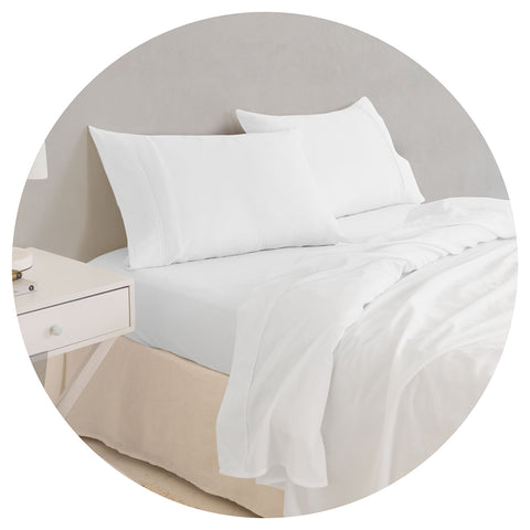 Royal Comfort Balmain 1000Tc Bamboo Cotton Sheet Sets (King) White Sheets