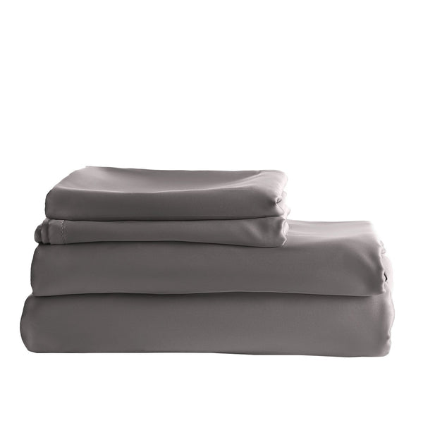 Royal Comfort Balmain 1000Tc Bamboo Cotton Quilt Cover Sets (Queen) Pewter Queen Doonas