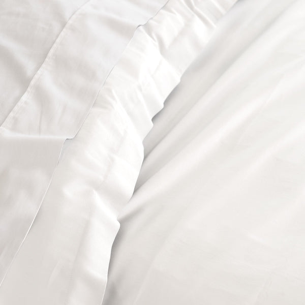 Royal Comfort Balmain 1000Tc Bamboo Cotton Quilt Cover Sets (King) White Quilt Covers
