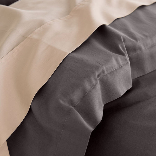 Royal Comfort Balmain 1000Tc Bamboo Cotton Quilt Cover Sets (King) Pewter Quilt Covers