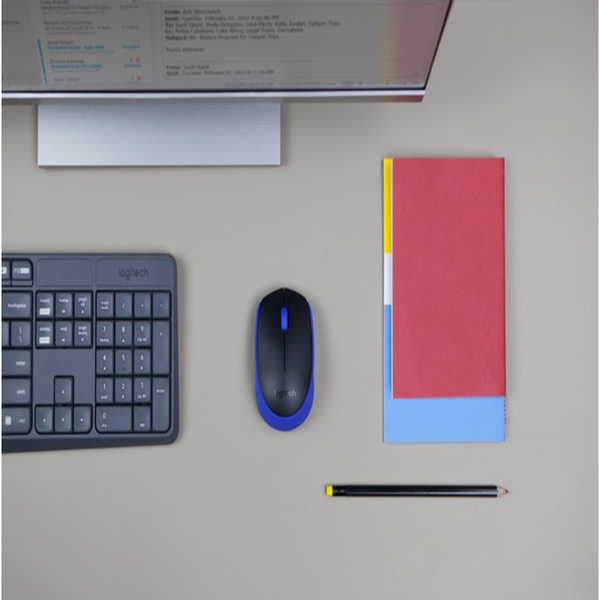 M170 Office Mouse 2.4G Compact Optical Laptop Desktop Business Wireless Keyboard & Mouse Bundles