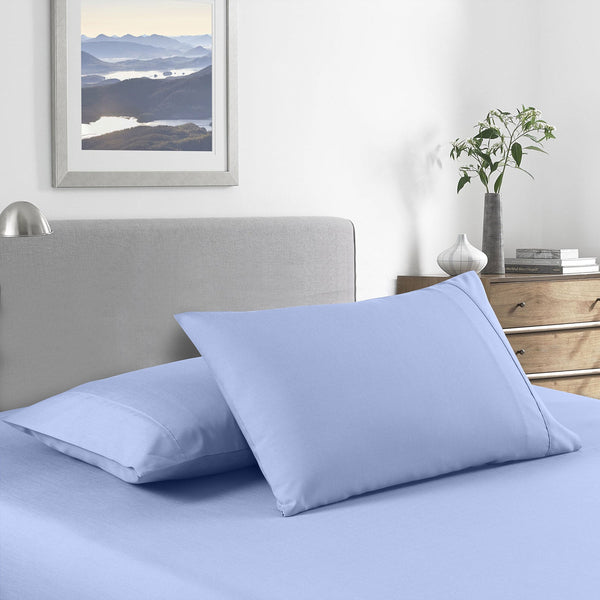 Royal Comfort Bamboo Cooling 2000Tc Sheet Set Double Light Blue Double Bed Comforters