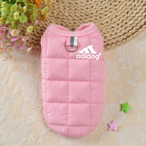 Pet Clothing Winter Thickened Dog Clothes Autumn And New Cotton Padded Jacket Vest Multi Color Waterproof Warm Dog Clothing & Shoes