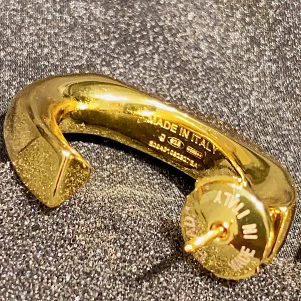 Veile Studios Irregular Love Retro Geometry Simple In Brass Plated 18K Earrings