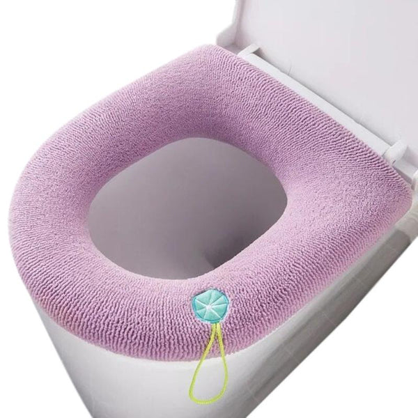 Toilet Seat B Pink Washable Soft Mat Pad Cushion O Shape Bidet Cover Bath Mats Rugs & Toilet Covers