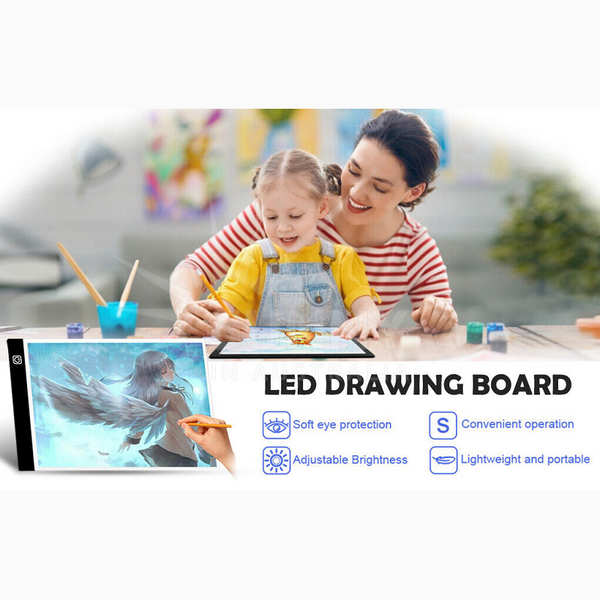 A4 Led Light Pad Dimmable Tracing Board Tablet W Box Stand Painting Copy