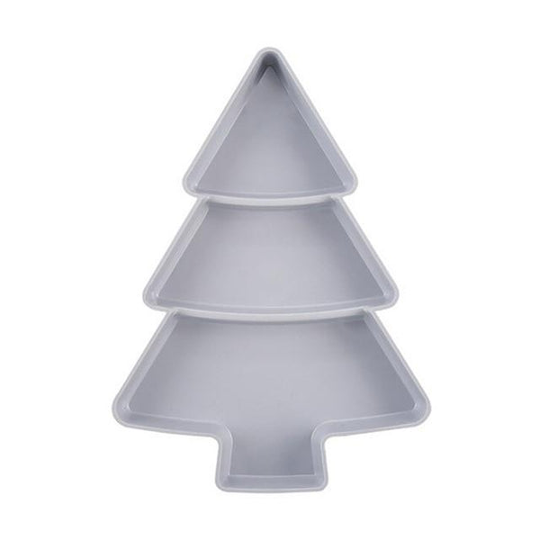 Christmas Tree Shape Candy Snacks Plastic Platter Platters