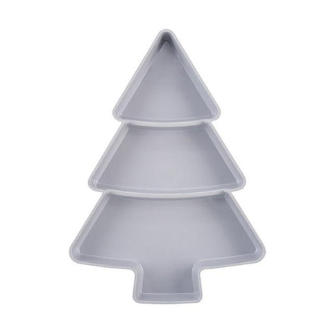 Christmas Tree Shape Candy Snacks Plastic Platter Platters