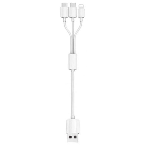 30Cm Usb 2.0 High Speed In 1 Charging Data Cable White Cables & Adapters