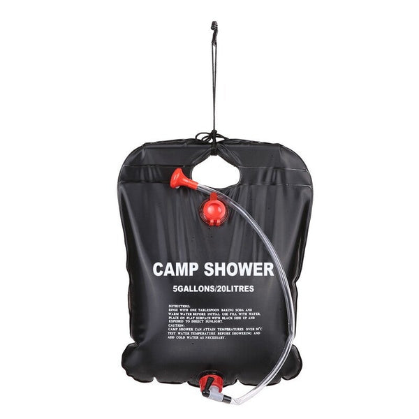 20L Camping Hiking Solar Heated Shower Bag Outdoor Water Portable Showers & Accessories