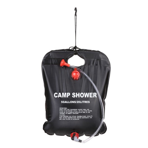 20L Camping Hiking Solar Heated Shower Bag Outdoor Water Portable Showers & Accessories