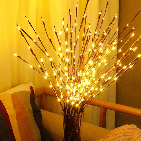 Table Desk Lamps 20Led Tree Branch Light Battery Powered Decoration Artificial