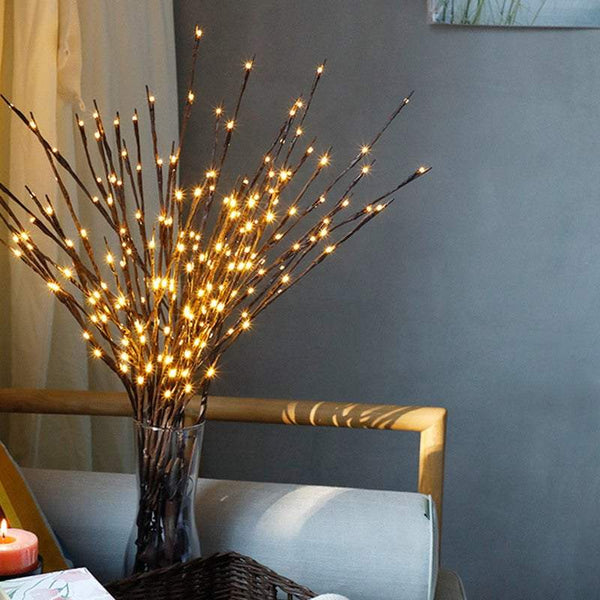 Table Desk Lamps 20Led Tree Branch Light Battery Powered Decoration Artificial