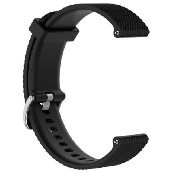 20Mm Silicone Replacement Soft Watch Band Strap For Samsung Galaxy 42Mm Black Watch Bands
