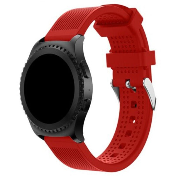 20Mm Silicone Sports Bracelet Strap Watch Band For Samsung Gear S2 Red