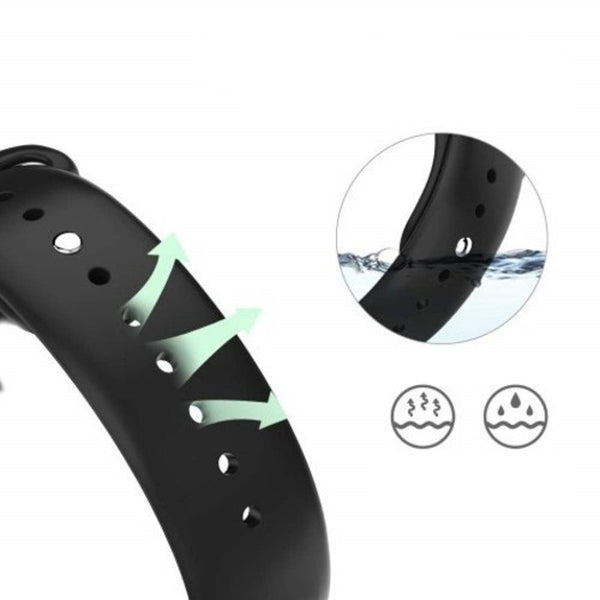 20Mm Silicone Watchband Strap For Amazfit Bip Youth Black Watch Bands