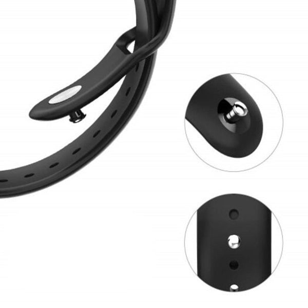 20Mm Silicone Watchband Strap For Amazfit Bip Youth Black Watch Bands