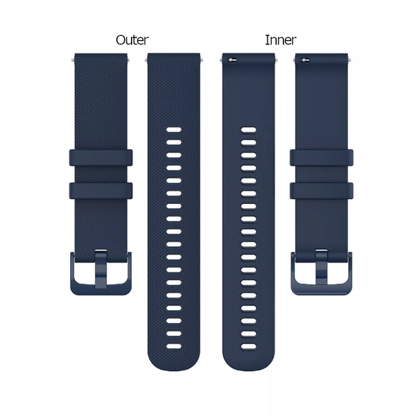 20Mm Silicone Watch Band Wrist Strap For Samsung Gear S2 Classic / Sport Deep Blue Watch Bands