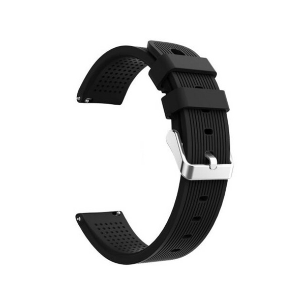 20Mm Soft Silicone Sport Watch Band Strap For Amazfit Bip Youth Black
