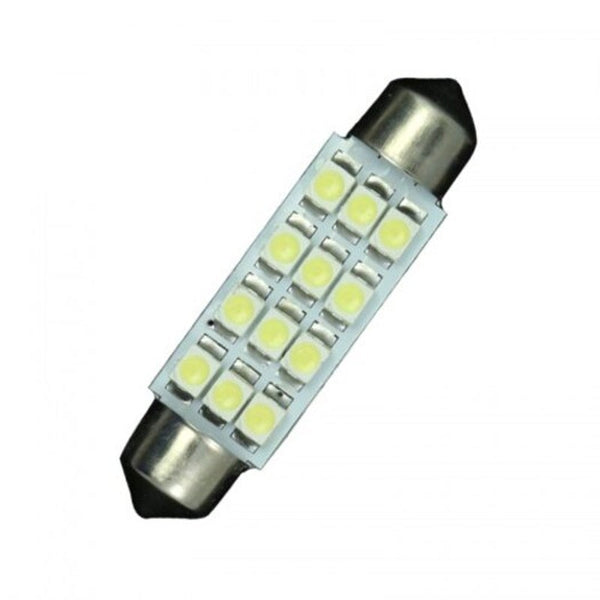 20Pcs Super White 3528 41Mm 12Smd Dome Backup Interior Led Light Bulbs