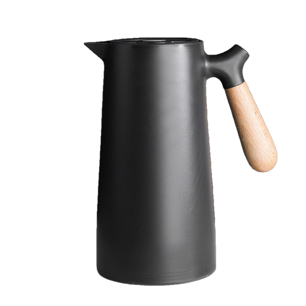 Large Capacity 1L Nordic Wooden Handle Insulated Thermos