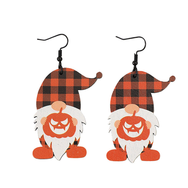 Dwarfs Pumpkin Dangle Earrings