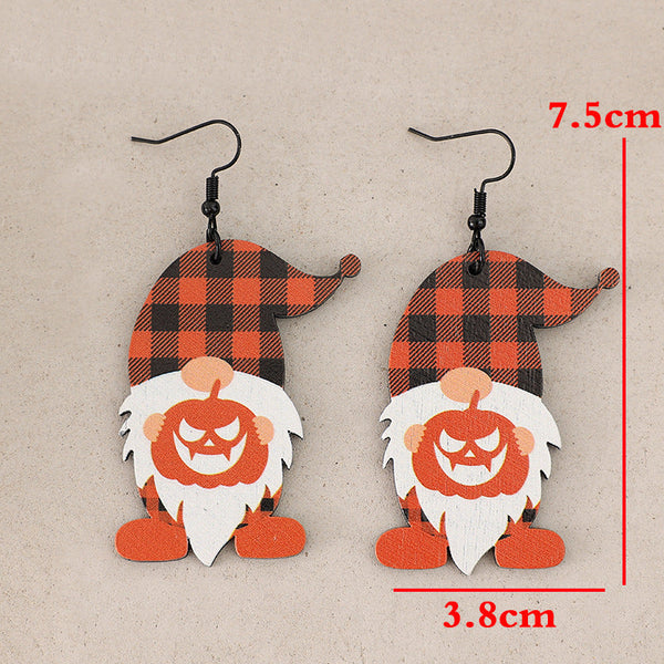 Veile Studios Dwarfs Pumpkin Dangle Earrings