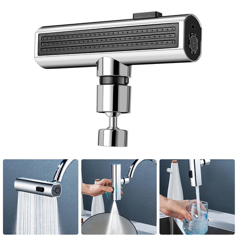 Kitchen Faucet Waterfall Outlet Splash Proof Universal Rotating Bubbler Multifunctional Nozzle Extension Gadgets
