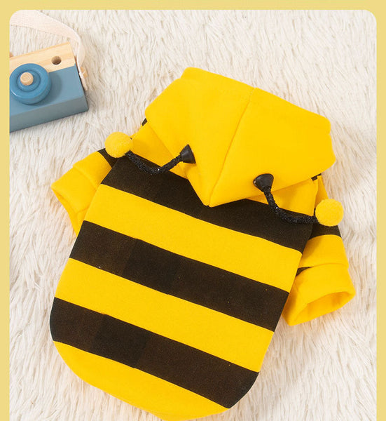 Dog Clothes With Thickened Velvet Can Pull Bees Hoodies And Cat Dog Clothing & Shoes