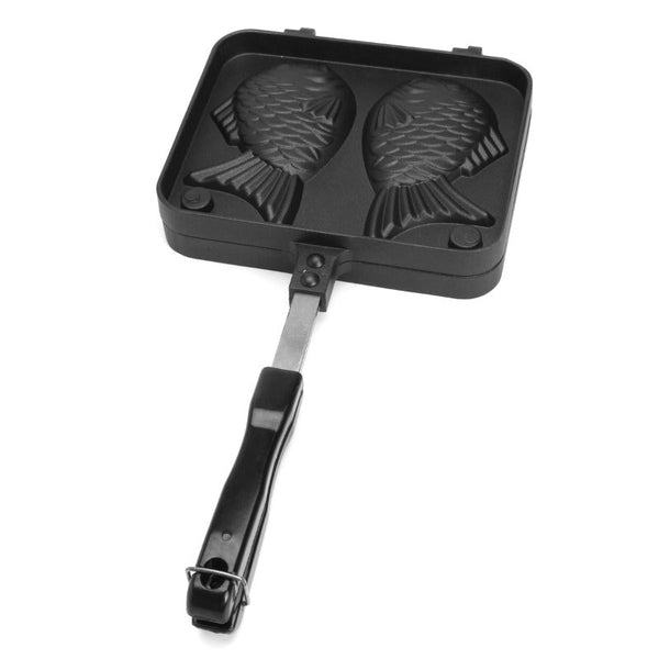 Non Stick Taiyaki Fish Shaped Waffle Frying Pan Maker Food Cooking Baking Mold Waffle Makers