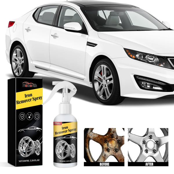 Iron Remover Spray, Auto Paint Tire Rust Removal Polishing Cleaning Agent Cleaning Waxing & Valeting